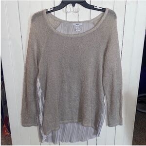 Bar III Sweater Light Grey Size L